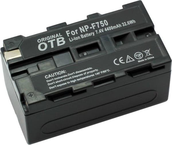 OTB-kamerabatteri kompatibelt med Sony NP-730, NP-F730 och NP-F750 - 4400 mAh