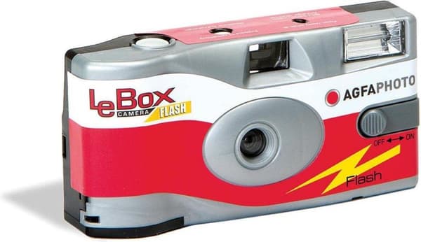 AgfaPhoto LeBox engangskamera med blitz til 27 billeder