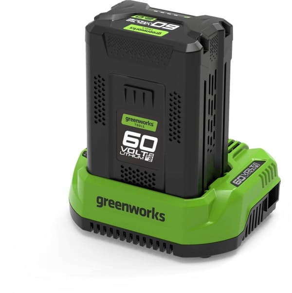 60V 4Ah batteripaket + 2A laddare Greenworks GSK60B4 - 2933807 Svart