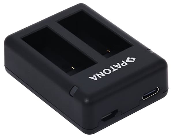 PATONA nabíječka pro digitální kameru Dual GoPro Hero 9/Hero 10/Hero 11/Hero 12/ AHDBT901 Sort