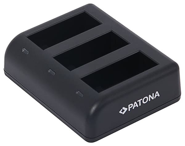PATONA nabíječka pro digitální kameru Triple GoPro Hero 9/Hero 10/Hero 11/Hero 12/ AHDBT901/ micro USB/ USB-C