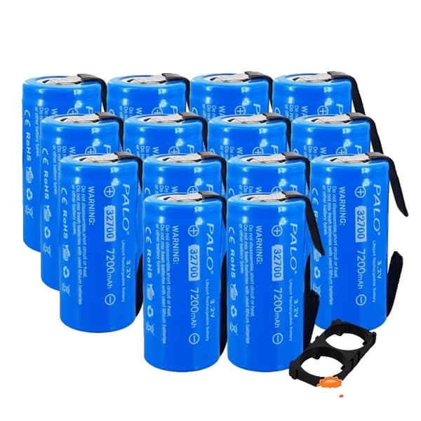 LiFePO4 batteri, 7200mAh kapacitet, høj effektudladning, 8 stk batteri