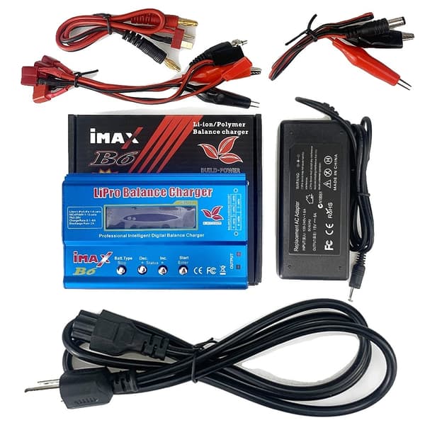 Digital Balance Oplader, 80W Strøm, LiPo Kompatibilitet, iMax B6