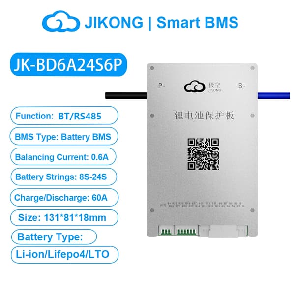Smart Battery Management System, Aktiv Balance Teknologi, Flere Beskyttelsesfunktioner,BD6A24S6P