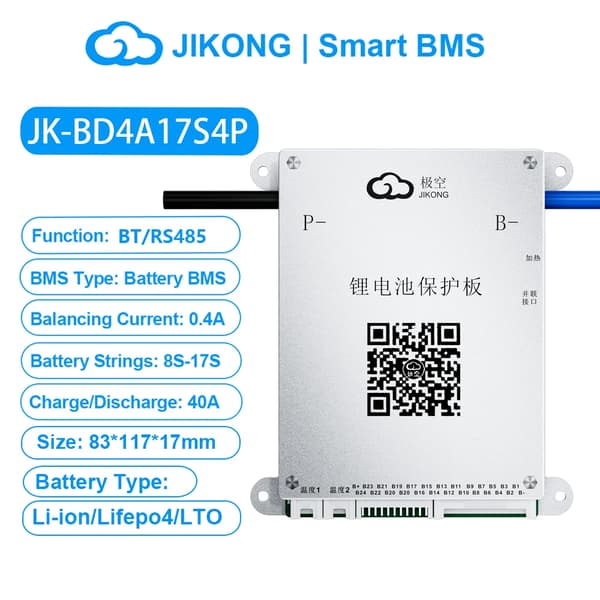 Smart Battery Management System, Aktiv Balance Teknologi, Flere Beskyttelsesfunktioner,BD4A17S4P