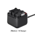 Miniatyrbillede 2 af 2: 2100mAh batteri til DJI Action Camera, 3-kanals oplader, hurtig udskiftning,3Batteri 1Oplader