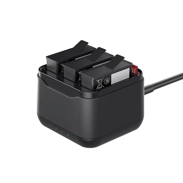 2100mAh Akun DJI Action -kameralle, 3-kanavainen laturi, nopea vaihto,3Akku 1Laturi