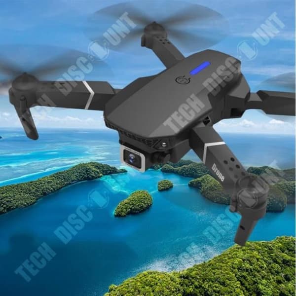 TD® Aerial Photography Drone E88Pro Folding 4K Dual Lens Aerial Photography Drone LS-E525 Fjärrkontroll Flygplan