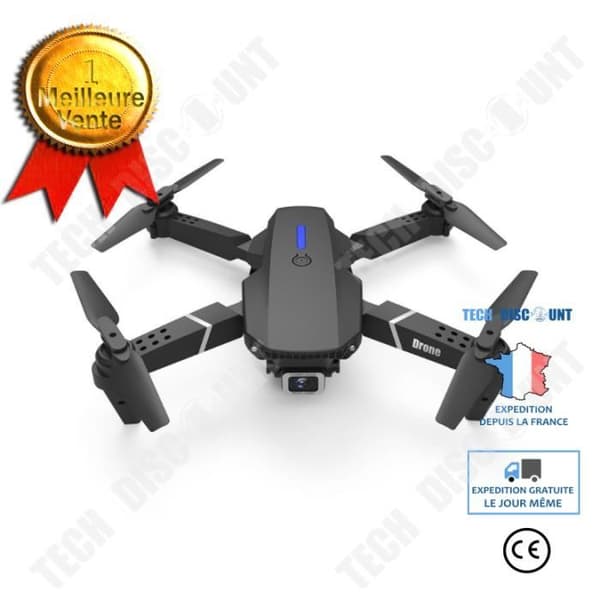 TD® Aerial Photography Drone E88Pro Folding 4K Dual Lens Aerial Photography Drone LS-E525 Fjärrkontroll Flygplan