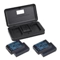 Miniatyrbillede 1 af 2: LP-E12 Batteripakke, 2000mAh Kapacitet, Dobbelt-Slot Oplader,1 Oplader 4 Batteri
