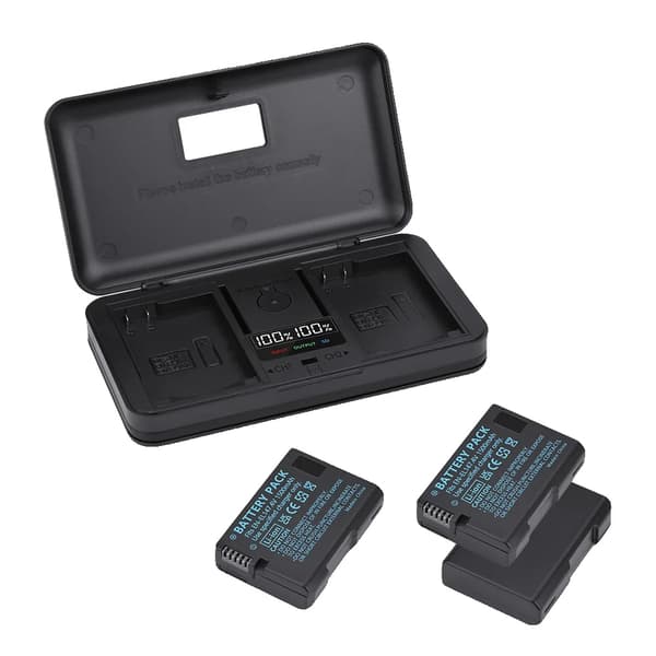 Nikon EN-EL14 Akun Pakkaus, 1500mAh Kapasiteetti, USB Akun Laturi,1 Laturi 3 Akkua