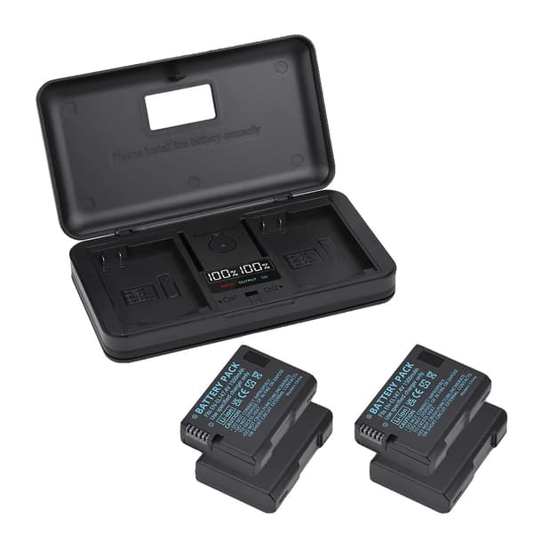 Nikon EN-EL14 Akun Pakkaus, 1500mAh Kapasiteetti, USB Akun Laturi,1 Laturi 4 Akkua