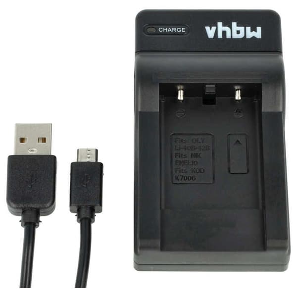 vhbw USB-laddare kompatibel med Fujifilm Instax 90 Mini Neo Classic kamera action-kamera - Station, laddningsindikator