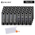Miniatyrbillede 2 af 2: Genopladelige AA-batterier, 3000mAh kapacitet, NI-MH teknologi,32 stk AA