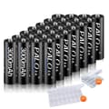 Miniatyrbillede 1 af 2: Genopladelige AA-batterier, 3000mAh kapacitet, NI-MH teknologi,28 stk AA