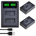 Pikkukuva 2 / 2: Canon LP-E17 -akku, uusi LED-USB-laturi, yhteensopiva EOS R8:n ja RP:n kanssa,2akku 1laturi