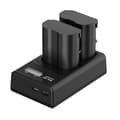 Miniatyrbild 1 av 2: Dual USB-laddare, kompatibel med Nikon D600-D810, LED-skärmdisplay,2Batteri 1Laddare