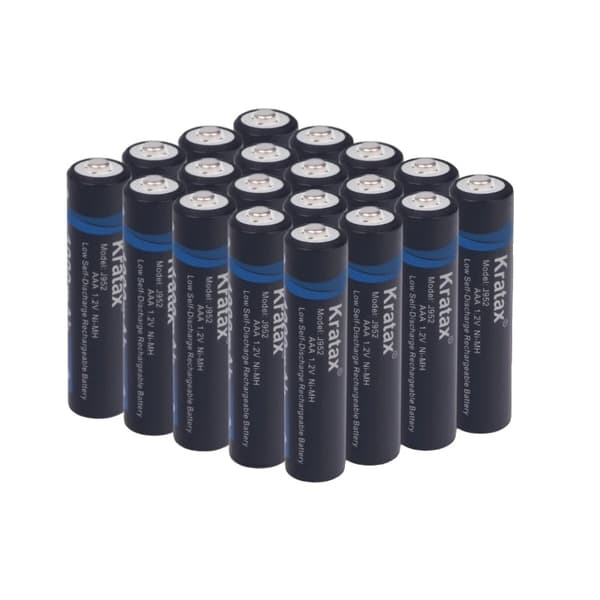 Genopladelige AAA Ni-MH-batterier, 1100mAh kapacitet, certificeret sikker ydeevne,20PC AAA, 1.2V