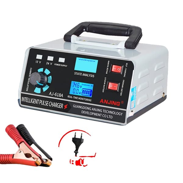 Bilbatterioplader, 400W effekt, intelligent pulserende oplader,EU