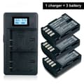 Miniatyrbillede 2 af 2: DMW-BLF19 Kamera Batteri, 2200mAh Kapacitet, Dobbelt USB Oplader,3Batteri og Oplader