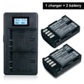 Miniatyrbillede 2 af 2: DMW-BLF19 Kamera Batteri, 2200mAh Kapacitet, Dobbelt USB Oplader,2Batteri og Oplader
