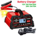 Miniatyrbillede 2 af 2: Batterioplader, 20A og 25A muligheder, automatisk pulserende reparationsfunktion,20A EU-stik