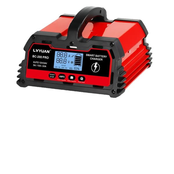 Smart Batterioplader, 12V/24V Kompatibilitet, Maksimal Effekt 375W,20A EU-stik