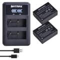 Miniatyrbillede 2 af 2: Genopladeligt batteripakke, 1260mAh kapacitet, 7.4V spænding, dual oplader,2 Batteri 1 Oplader