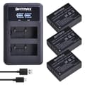 Miniatyrbillede 2 af 2: Genopladeligt batteripakke, 1260mAh kapacitet, 7.4V spænding, dual oplader,3 Batteri 1 Oplader