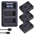Miniatyrbillede 1 af 2: Genopladeligt batteripakke, 1260mAh kapacitet, 7.4V spænding, dual oplader,3 Batteri 1 Oplader