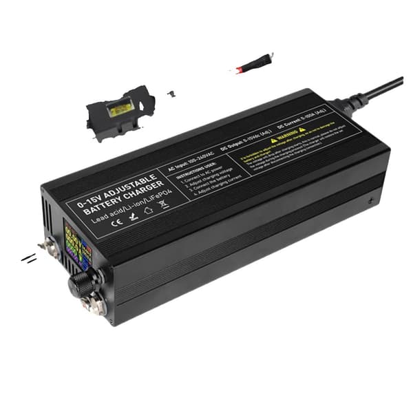 Lifepo4-laturi, säädettävä jänniteulostulo, suuri virrankapasiteetti,XCL60A-R, 12V, EU-pistoke