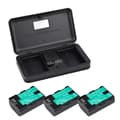 Miniatyrbillede 1 af 2: Canon LP-E6 Batteri, LED Dobbelt Oplader, Kompatibel med Canon EOS Kameraer,3batteri 1oplader
