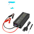 Miniatyrbillede 1 af 2: Justerbar batterioplader, 60A udgang, 0-15V spændingsområde,EU-stik, DL60A Alligator Clip