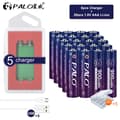 Miniatyrbillede 2 af 2: 1.5V AAA Li-ion genopladeligt batteri, 900mWh kapacitet, effektiv opladningsindikator,20 stk. og 5 opladere, 1,5V