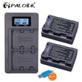 Miniatyrbillede 2 af 2: NP-FZ100 batteripakke, dual LCD oplader, 2280mAh kapacitet,2 Batterier 1 Oplader