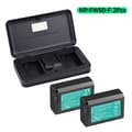 Miniatyrbillede 2 af 2: Sony NP-FW50 batteri, LED dobbelt oplader, USB-etui, 2 batteri 1 oplader