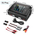 Miniatyrbillede 2 af 2: Dobbeltkanals RC oplader, 400W høj effektudgang, LCD touchskærm,EU STIK