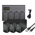 Miniatyrbillede 1 af 2: Palo NP-F980 Batteri, 10800mAh Kapacitet, Hurtigoplader Inkluderet,3 stk. med oplader