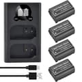 Miniatyrbillede 1 af 2: Kamerabatterioplader DMW-BLK22, Dobbelt opladningskapacitet, 2200 mAh kapacitet,4 Batteri 1 Oplader