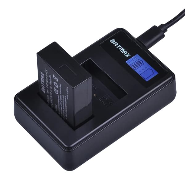 Kamerabatteri, 1040mAh kapacitet, 7.4V spænding, genopladeligt Li-ion,1 Batteri 1 Oplader