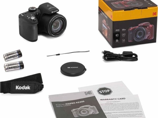 Kodak PIXPRO Astro Zoom AZ405 - digitalkamera - kompaktkamera - 20,68 MPix - 1080p - 40x optisk zoom 67 MB - svart (AZ405BK)