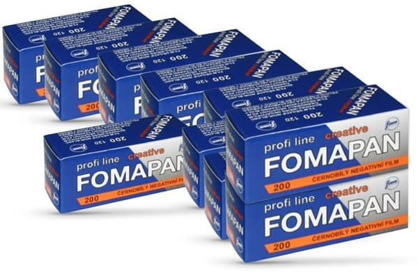 Foma - FO11361-10 - Paket om 10 PAN Creativ 200 Rollfim/Medium Format/120 Svart/Vit 35 mm