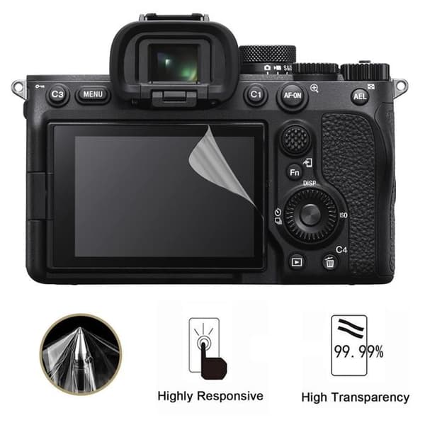 Skärmskydd - Phonillico - A7R IV - Paket 3 - Plastfilm - Repellenter mot repor