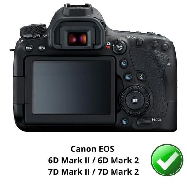 Skärmskydd - Phonillico - Pack 2 - Canon EOS 6D Mark II - EOS 7D Mark II - Repellent mot repor