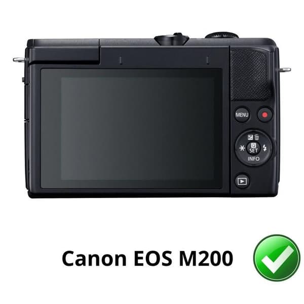 Skärmskydd - Phonillico - Canon EOS M200 - Paket med 2 - Repåmotståndig - Ultralätt