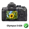 Miniatyrbild 2 av 3: Skyddsskärm - Phonillico - Olympus E-620 - Paket med 2 - Motståndar plastfilm - Ultra tunn