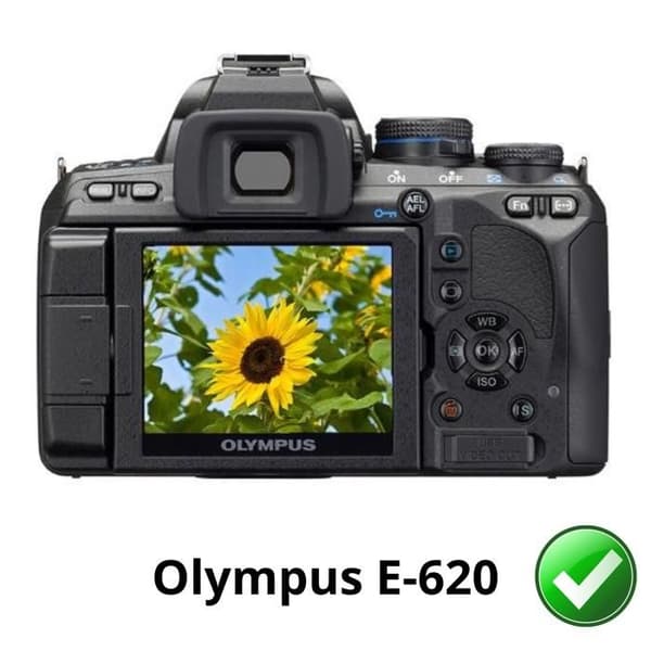 Skyddsskärm - Phonillico - Olympus E-620 - Paket med 2 - Motståndar plastfilm - Ultra tunn