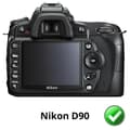 Miniatyrbild 2 av 3: Skärmskydd - Phonillico - Nikon D90 - Paket om 2 - Hållbar Plastfilm - Ultra Tunn