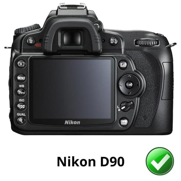 Skärmskydd - Phonillico - Nikon D90 - Paket om 2 - Hållbar Plastfilm - Ultra Tunn