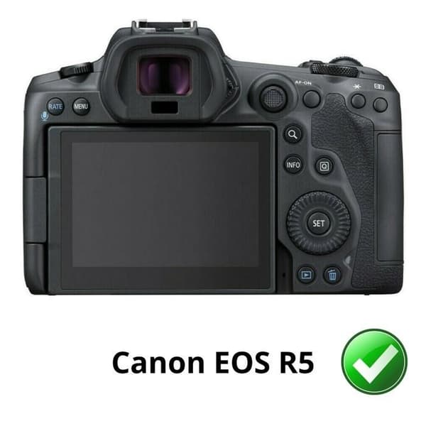 Skärmskydd - Phonillico - Canon EOS R5 - Paket med 2 - Repellerande - Ultratunn
